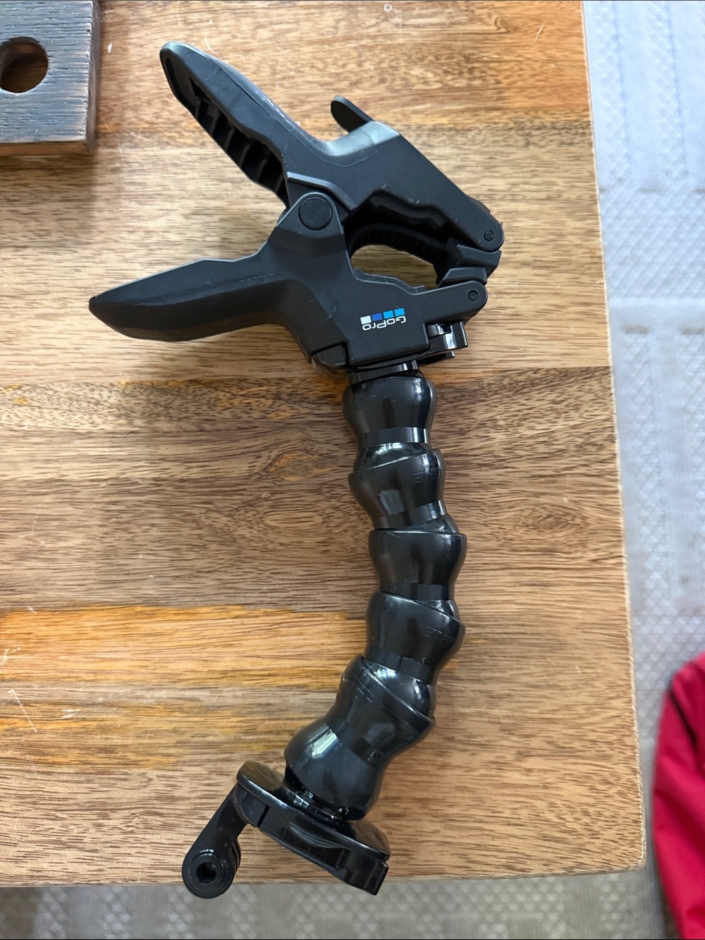 GoPro Black Clamp Mount with Articulating Segmented Arm